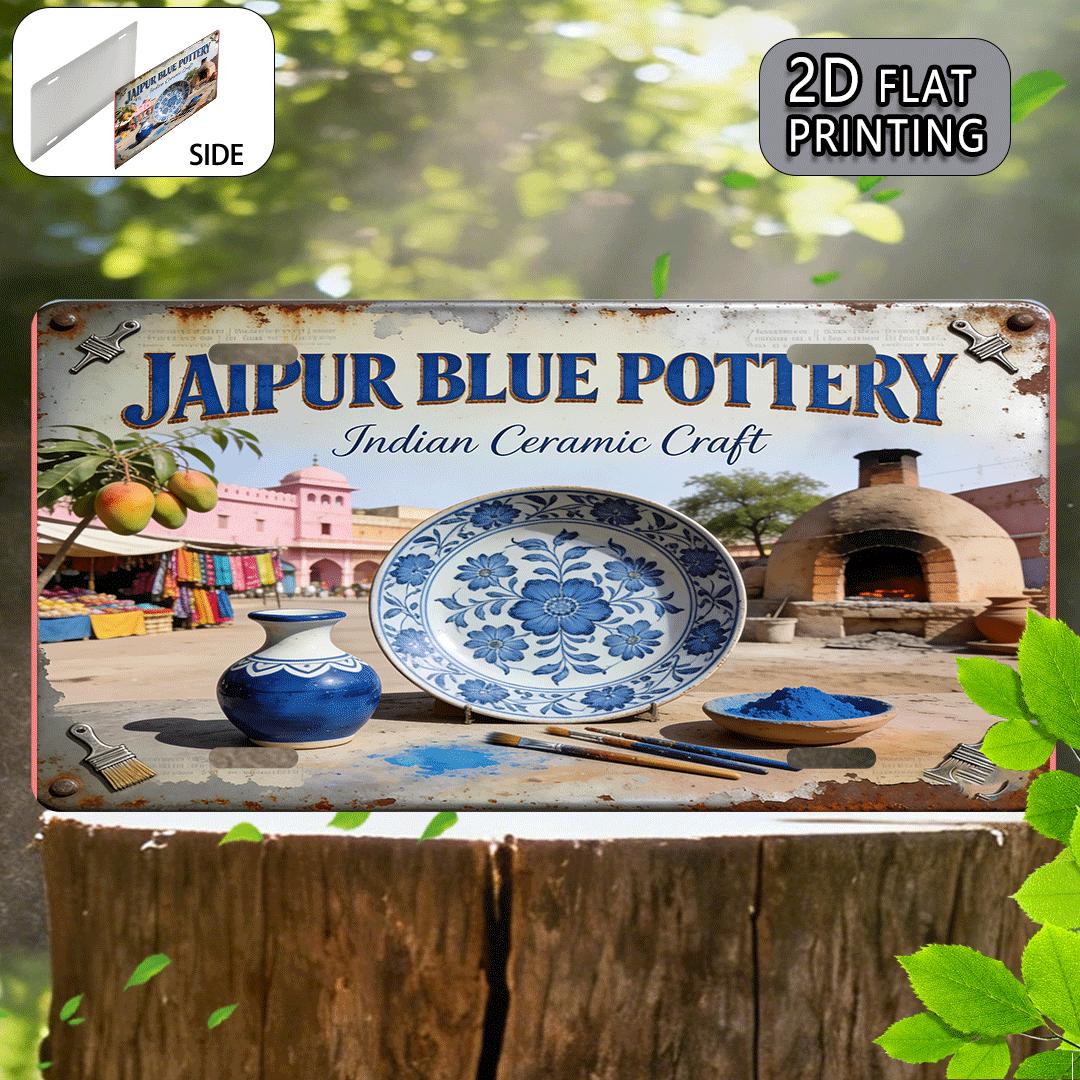 Home Decor Jaipur - 2D Flat, 1pc Jaipur Blue Pottery