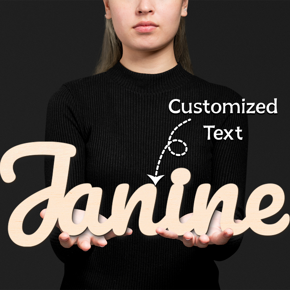 Wooden Letter Sign - 1pc Custom Personalized Name Sign,Customized Name,Home