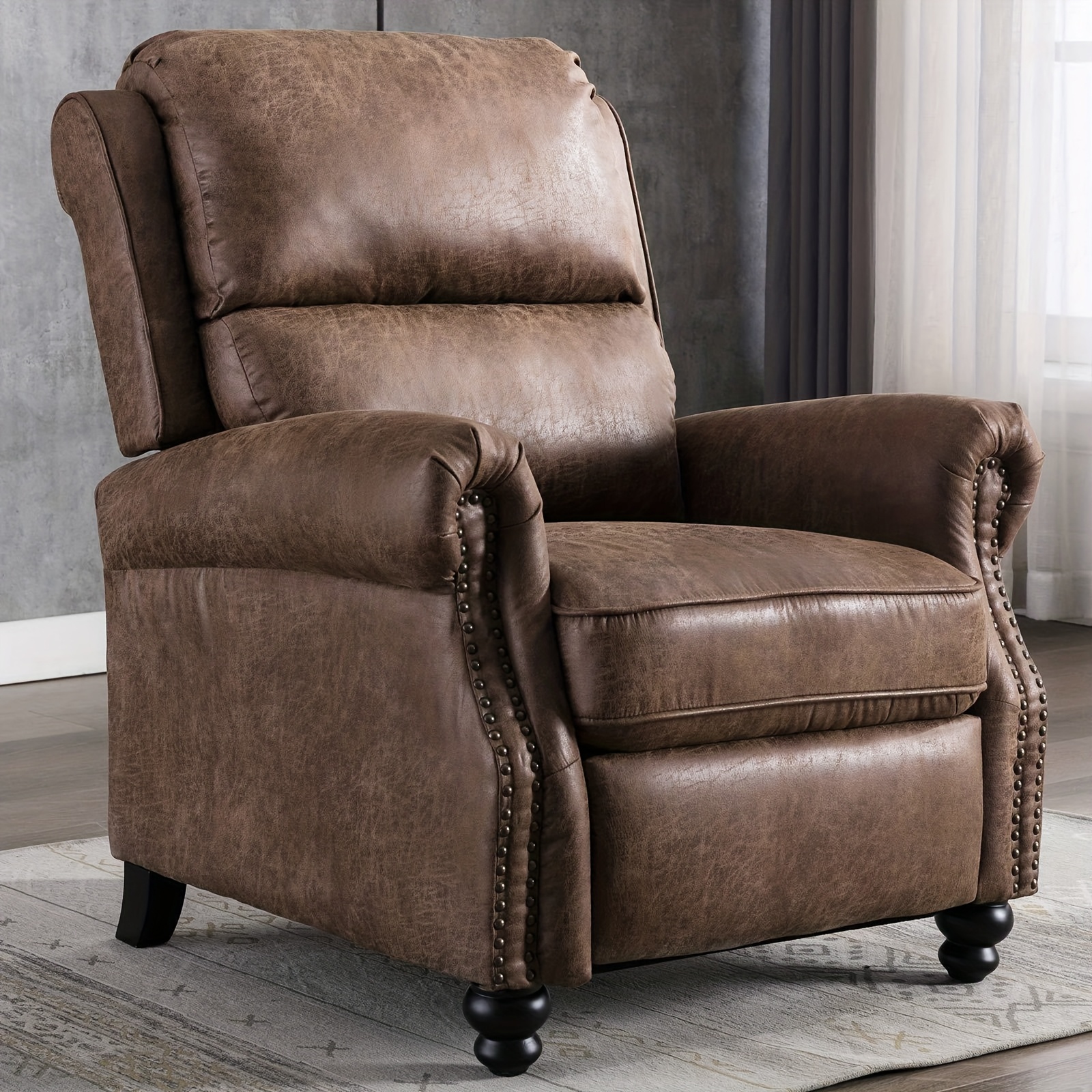 Home Decor Vietnam - Pushback Recliner Chair Faux Leather Armchair