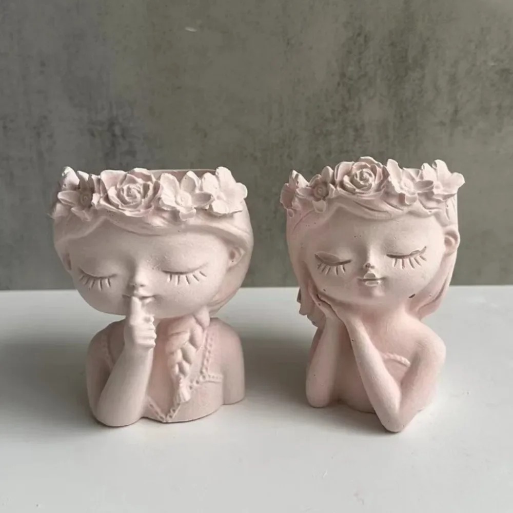Home Decor Garland - Sleeping Beauty Potted Silicone Mold Vase