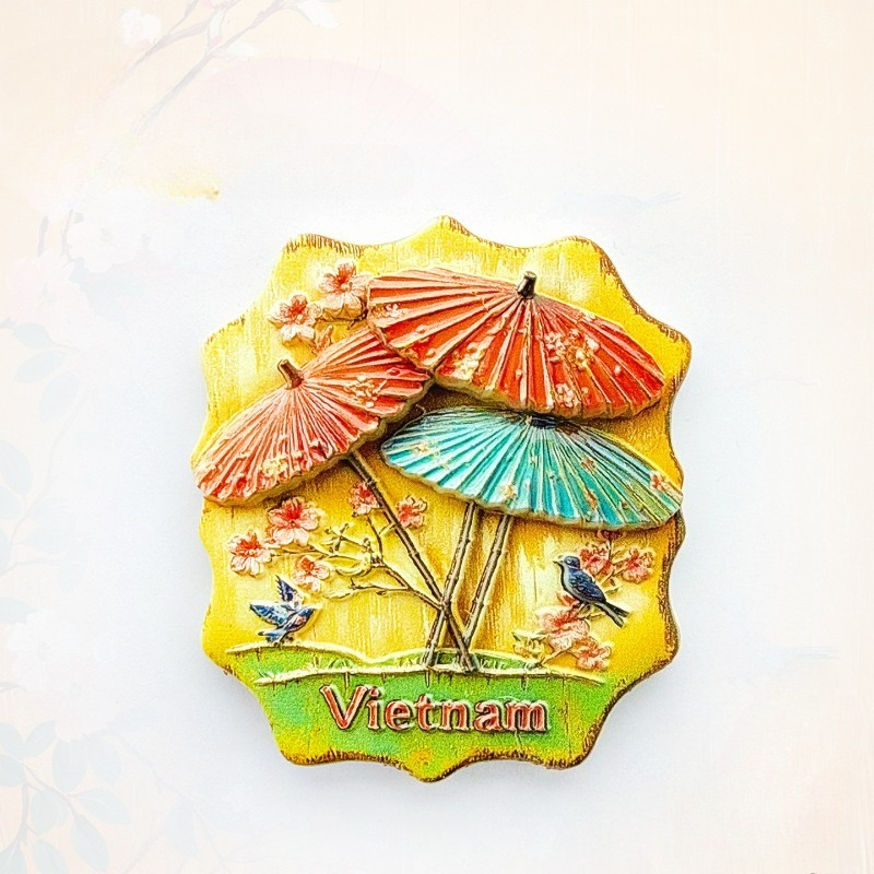 Home Decor Vietnam - Vietnam Umbrella Fridge Magnet - Charming