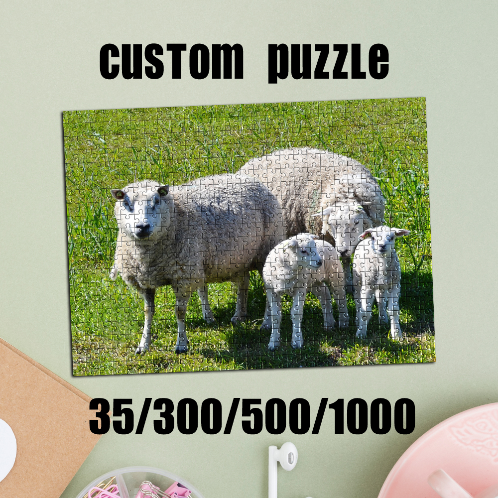Home Decor Pt - 35/300/500/1000pcs Personalized Custom Photo Puzzle Mother