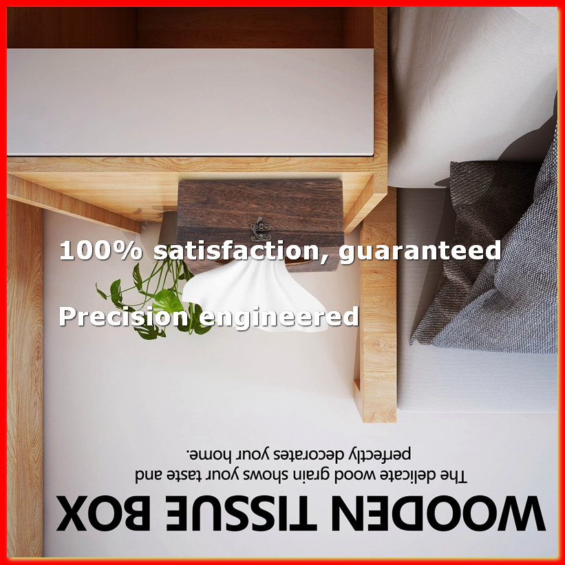 Home Decor In - 1PC Useful Wooden Retro Tissue Box