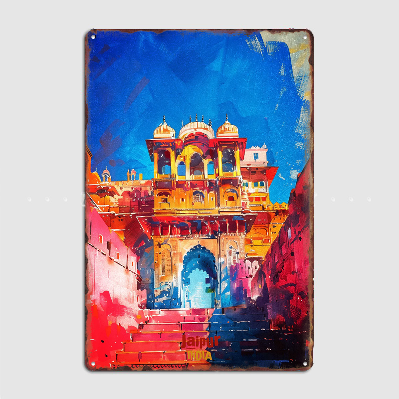 Home Decor Jaipur - Jaipur Art Travel Scenery Sights Retro