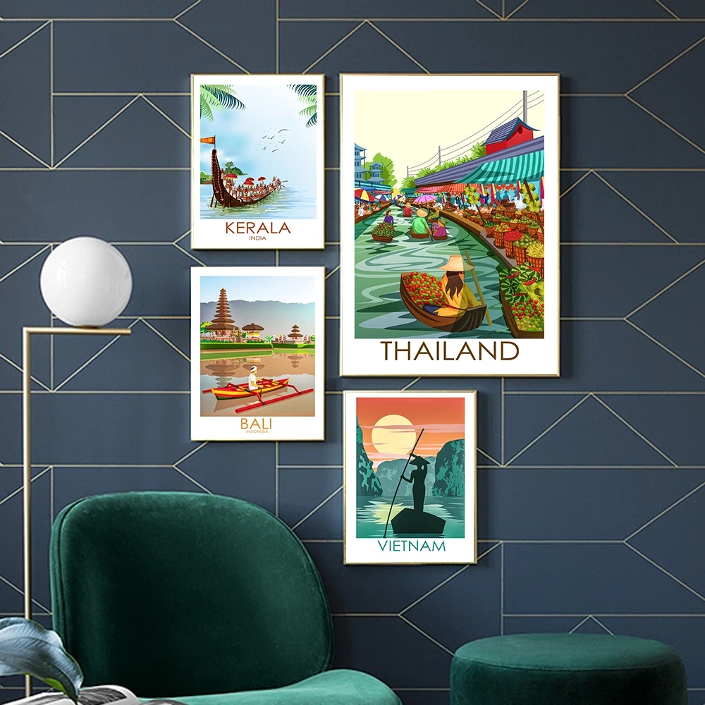 Home Decor Vietnam - Nordic World Famous Travel Location Art