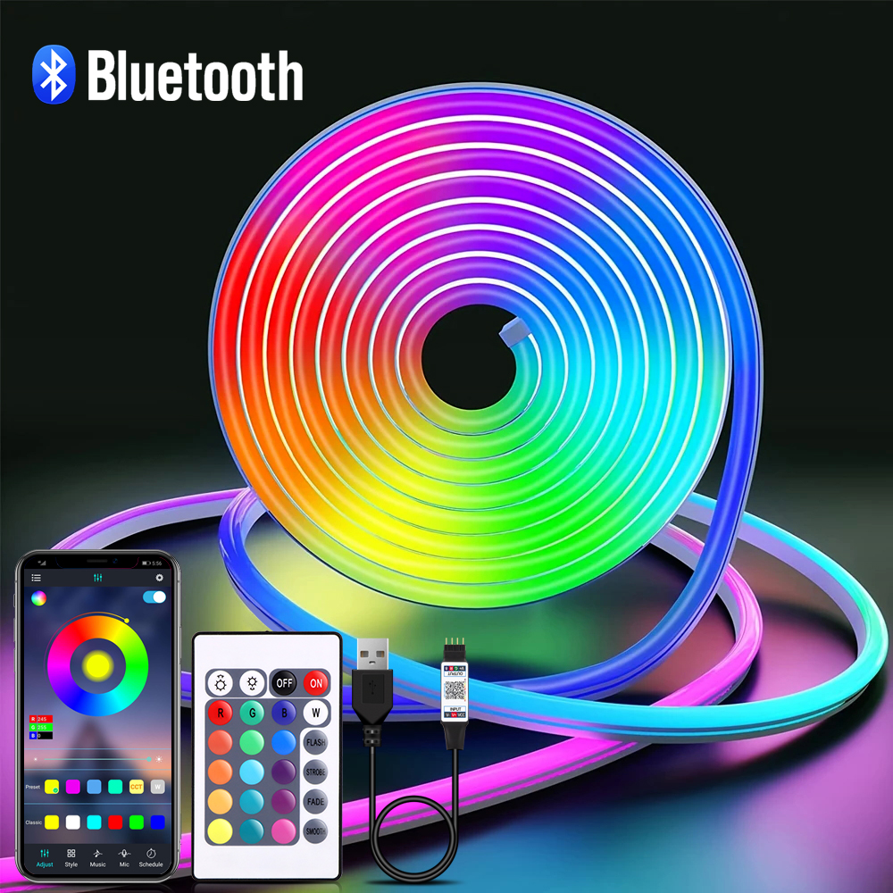 Home Decor Free App - 5V USB RGB Neon LED Strip