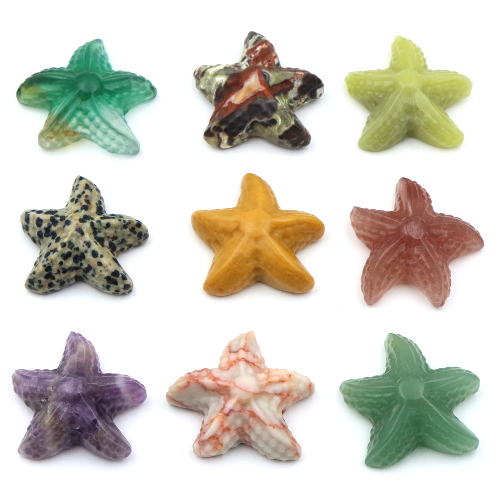 Home Decor Glass - 35mm Starfish Shape Statue Marine Animal