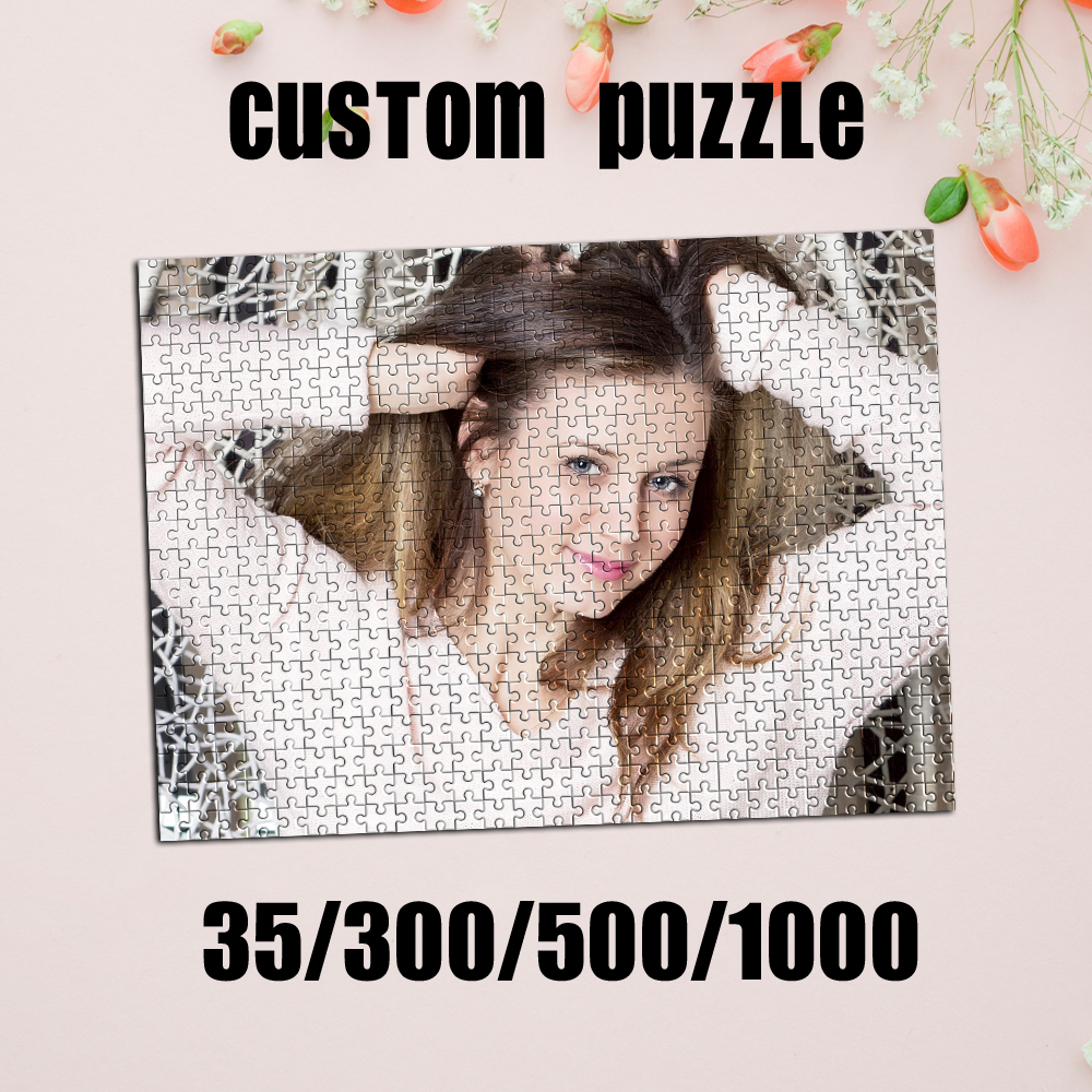 Home Decor Pt - 35/300/500/1000pcs Personalized Custom Photo Puzzle portrait