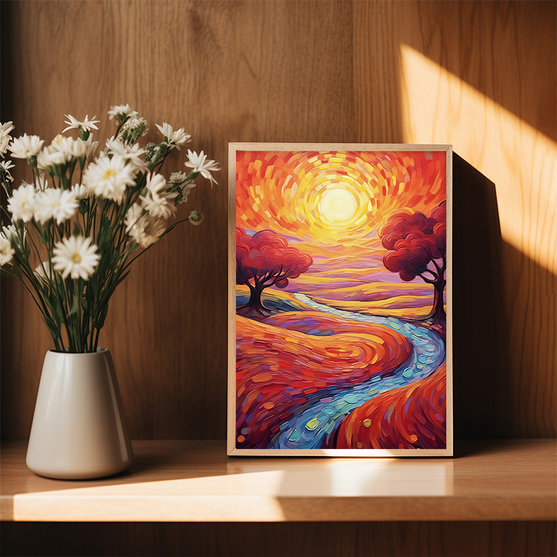 Colorful Impressionist Landsca – обзор и цена Home Decor Color Palettes