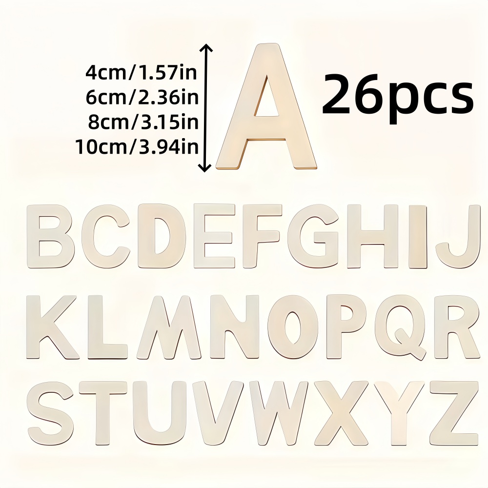26pcs Designable Wood Letters  – обзор и цена Wooden Letter Sign
