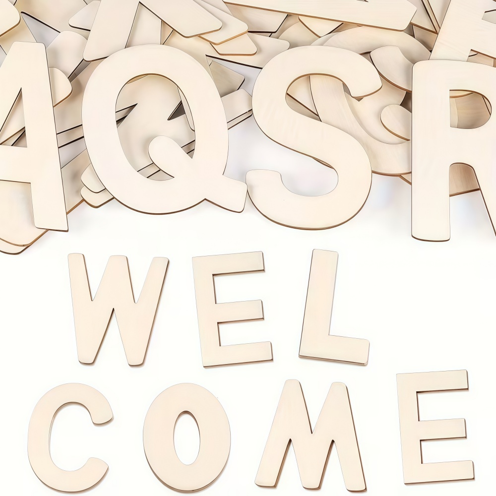 26pcs Designable Wood Letters  – обзор и цена Wooden Letter Sign