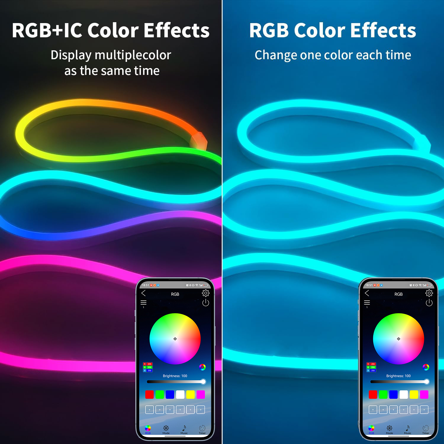 Bluetooth RGB Neon LED Strip 1 – обзор и цена Home Decor Free App