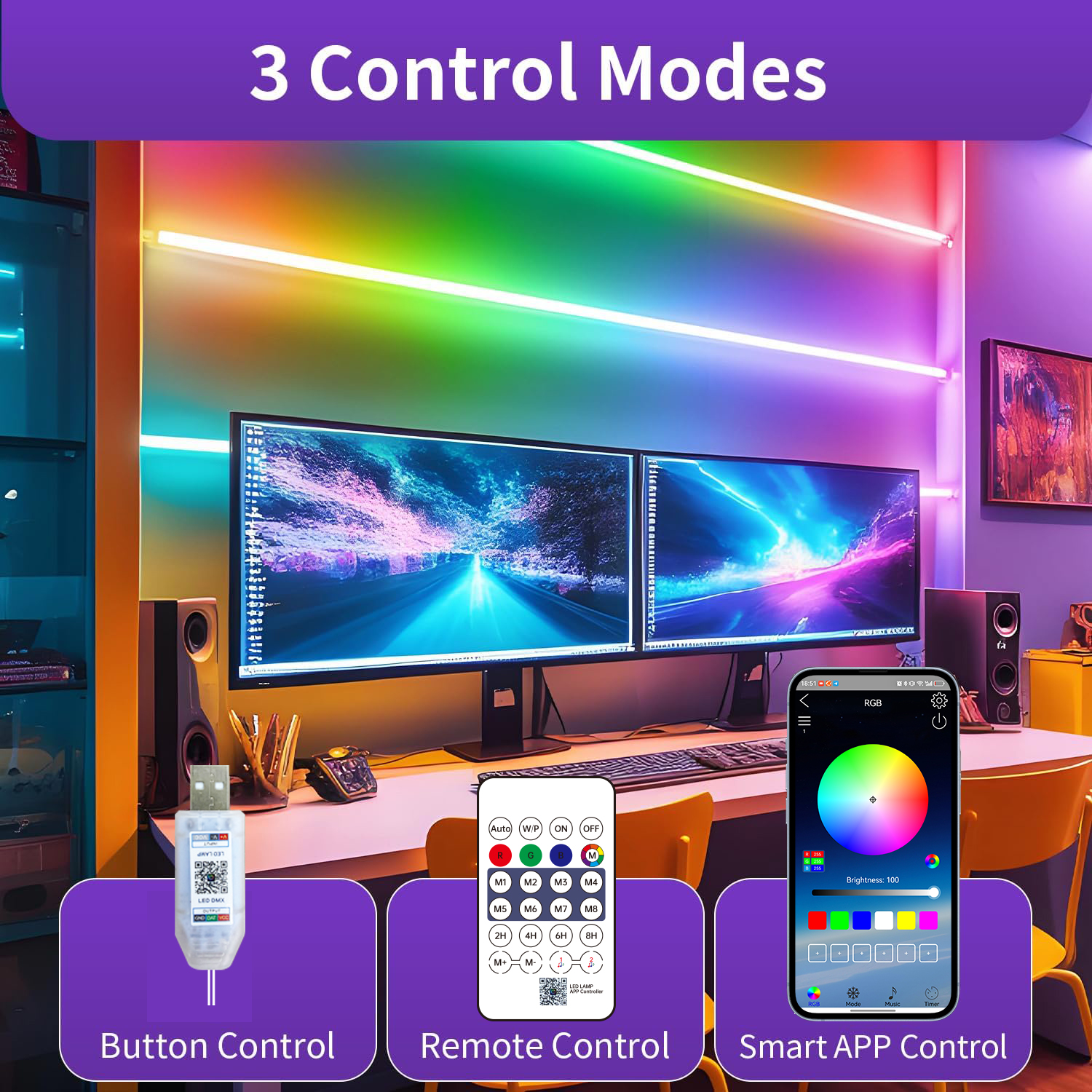 Bluetooth RGB Neon LED Strip 1 – обзор и цена Home Decor Free App