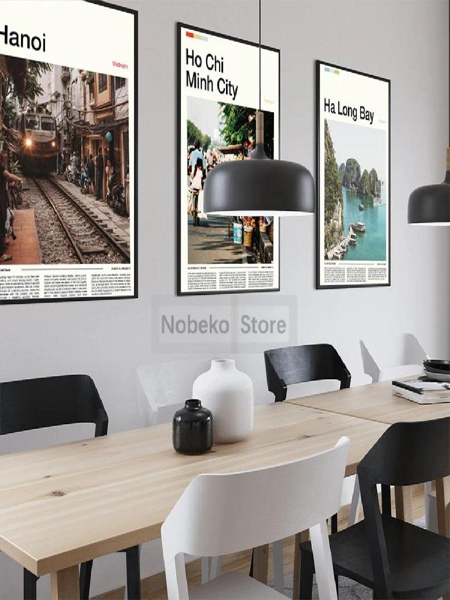 Vietnam Travel Posters Canvas  – обзор и цена Home Decor Vietnam