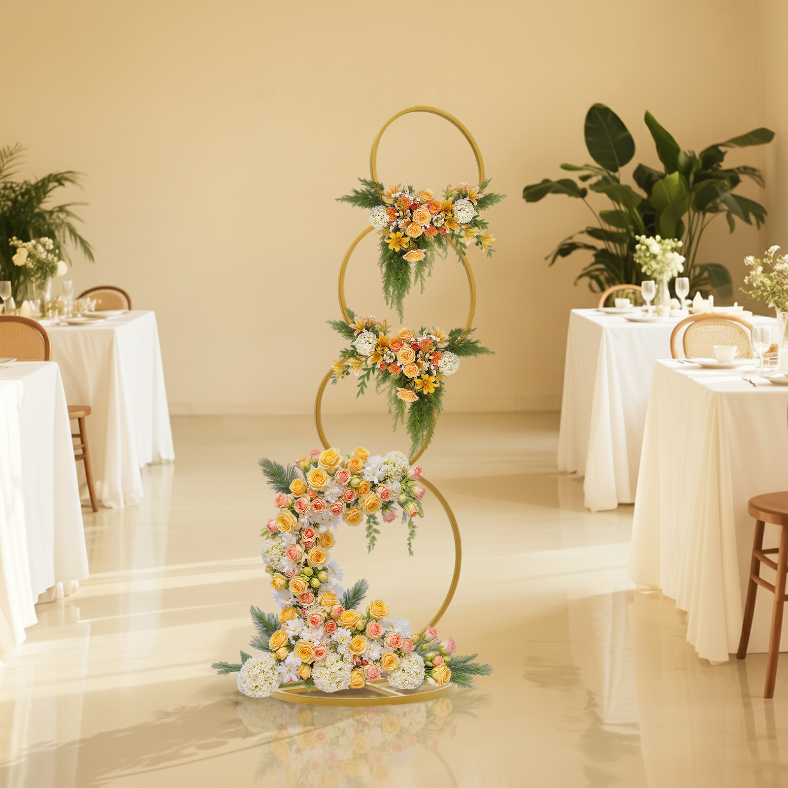 Gold Wedding Round Hoop Backdr – обзор и цена Home Decor Garland