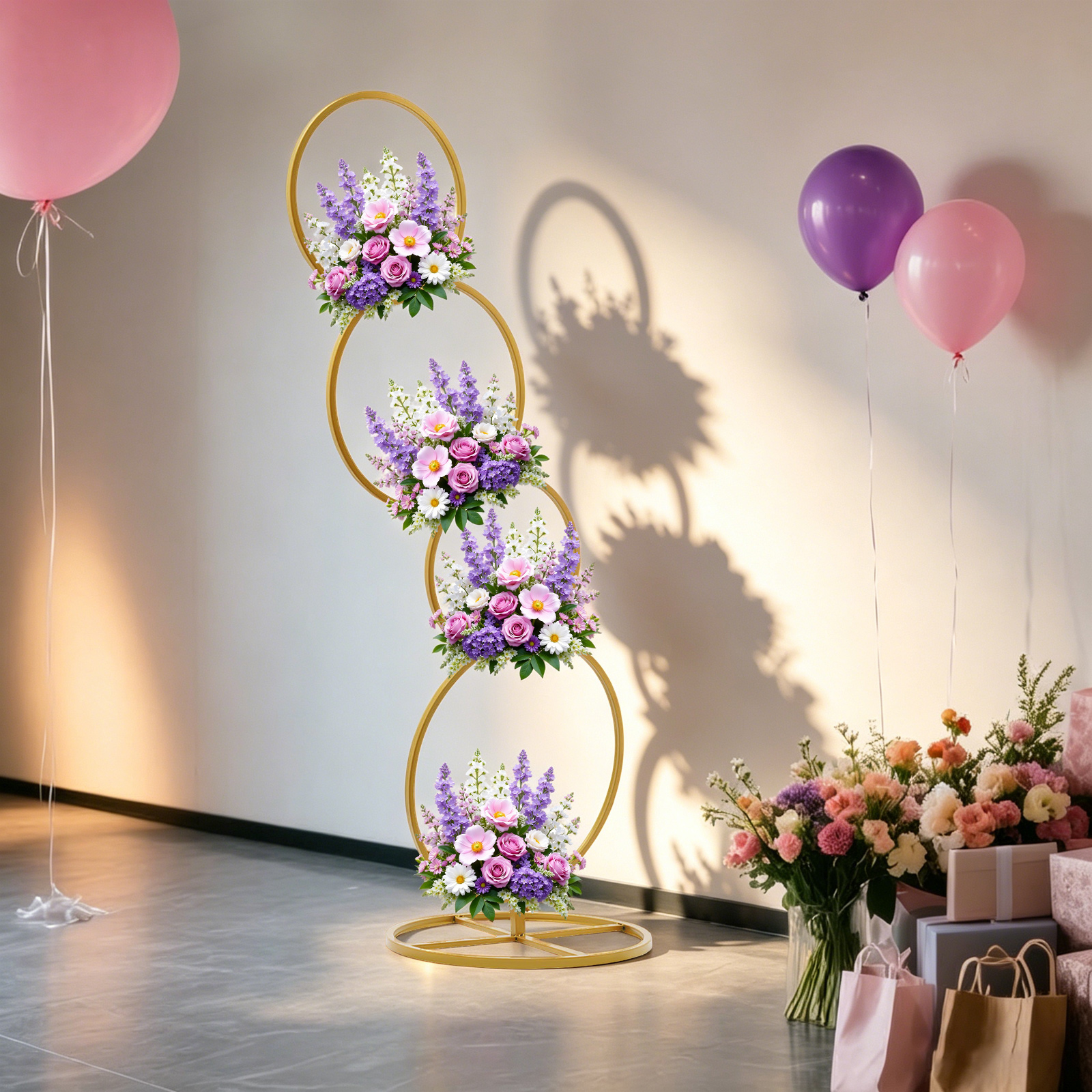 Gold Wedding Round Hoop Backdr – обзор и цена Home Decor Garland
