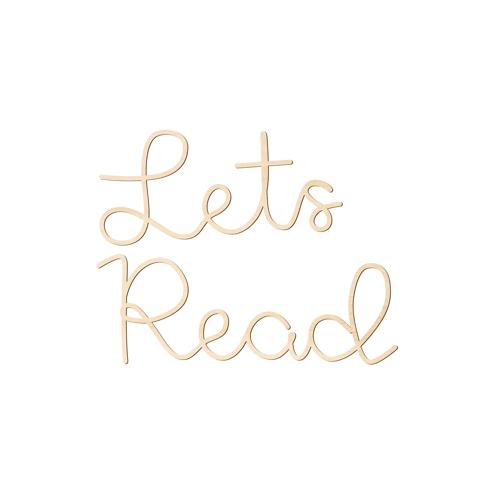Let's Read Wooden Wall Sign -  – обзор и цена Wooden Letter Sign