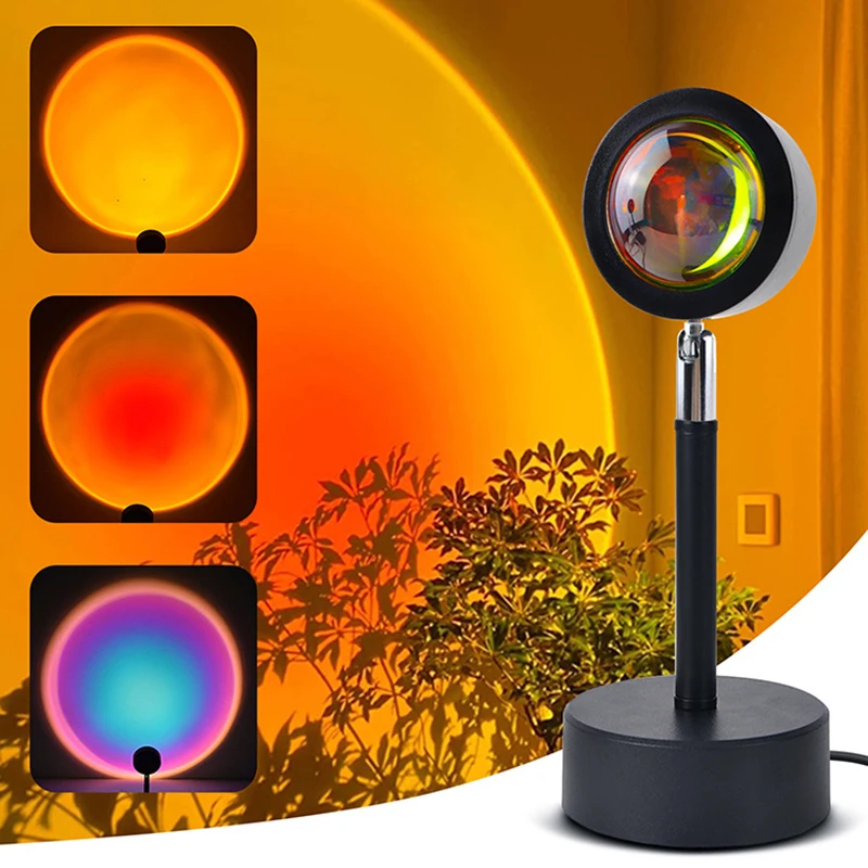 Smart LED Sunset Lamp Colorful – обзор и цена Home Decor Free App