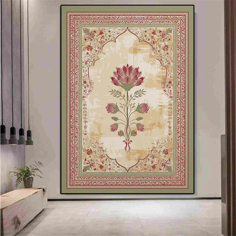 Mughal Floral Arch Canvas Prin – обзор и цена Home Decor Jaipur
