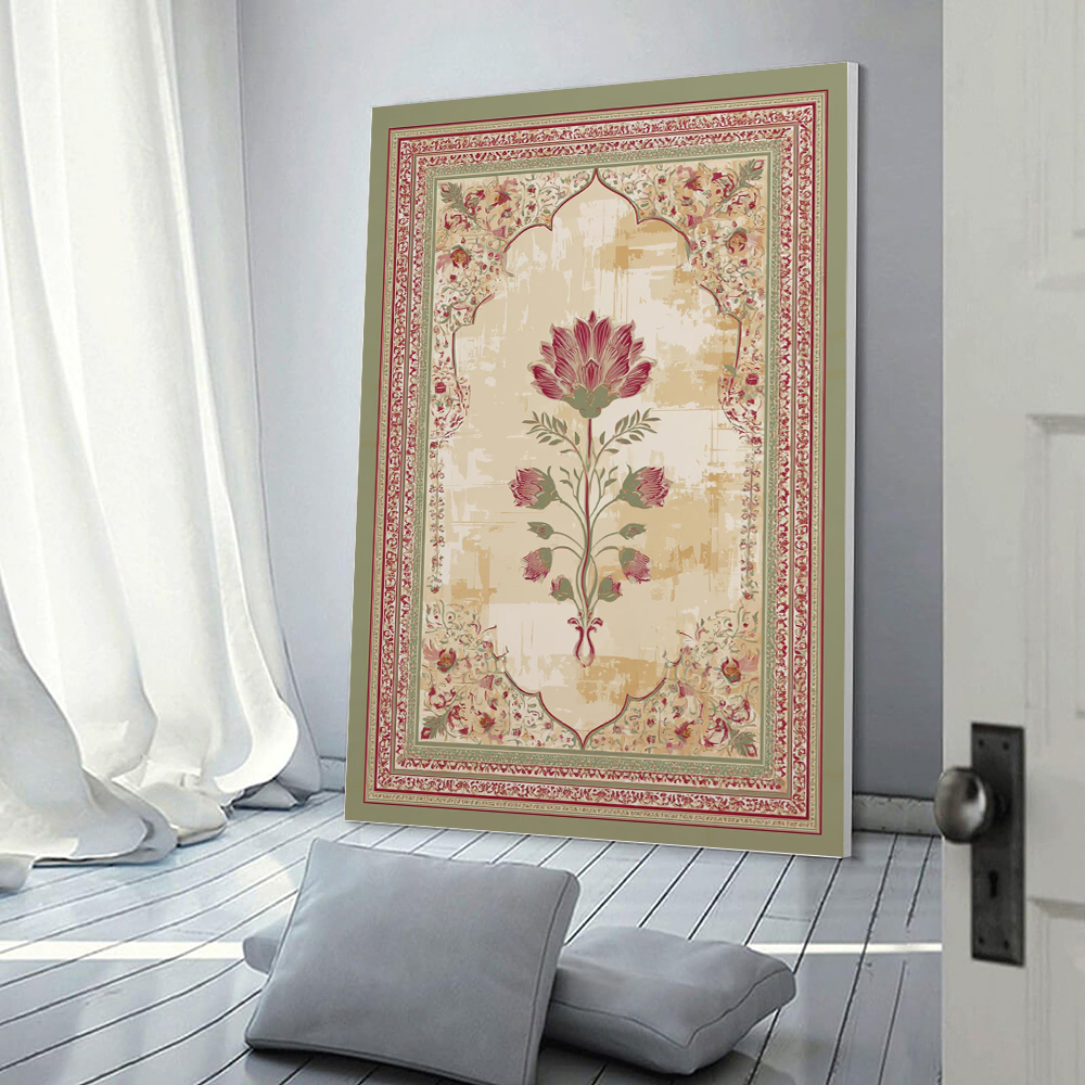 Mughal Floral Arch Canvas Prin – обзор и цена Home Decor Jaipur