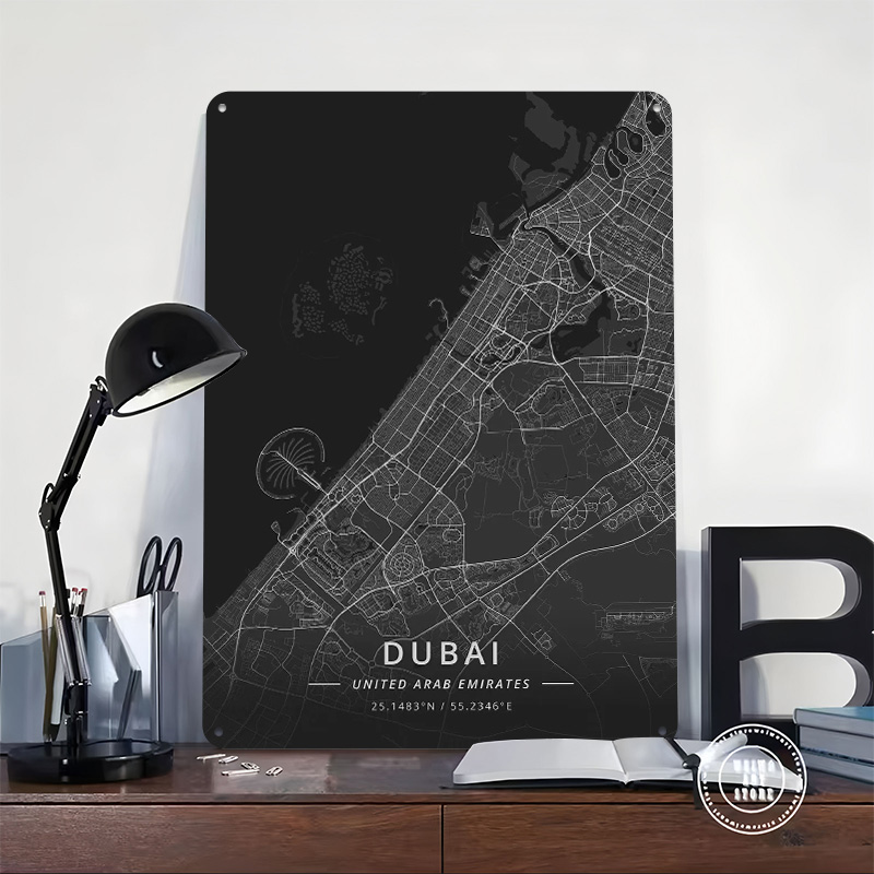 Dubai UAE Tin Sign Wall Art Po – обзор и цена Home Decor Uae
