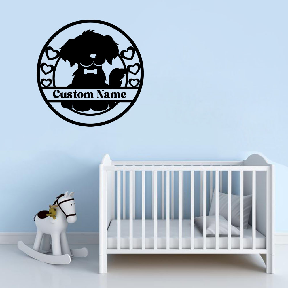 1PC Cool Dog Personalized Text – обзор и цена Home Decor Wall Stickers