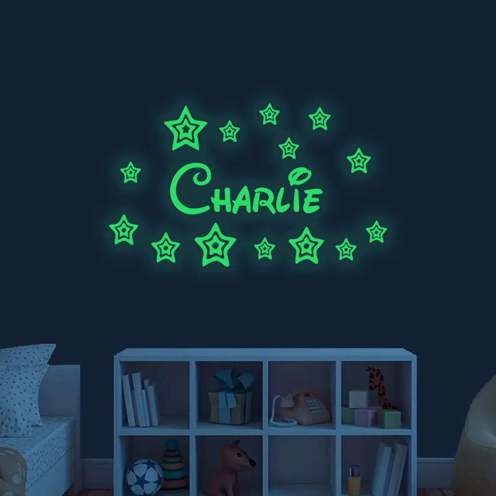 1pc Cartoon stars Custom Name  – обзор и цена Home Decor Wall Stickers