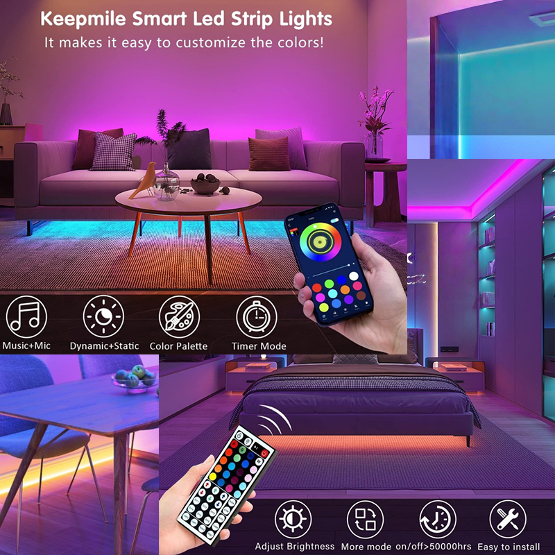 1-20m RGB LED Strip Lights 5V  – обзор и цена Home Decor Free App