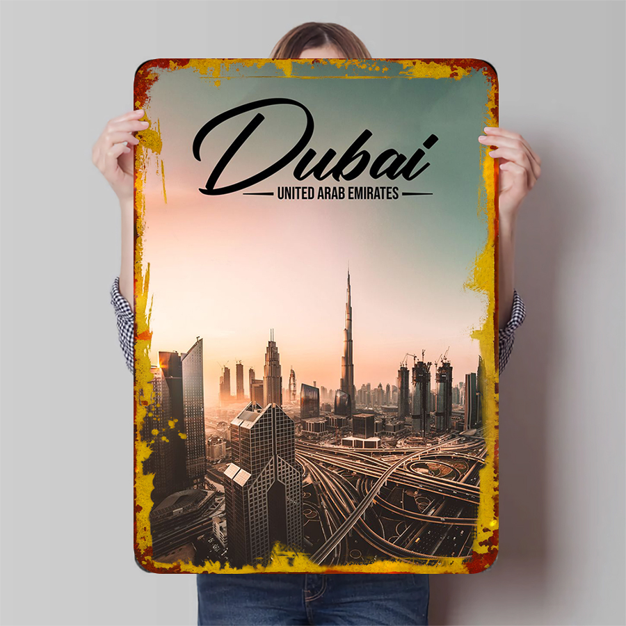 Dubai Cityscape Metal Wall Art – обзор и цена Home Decor Uae