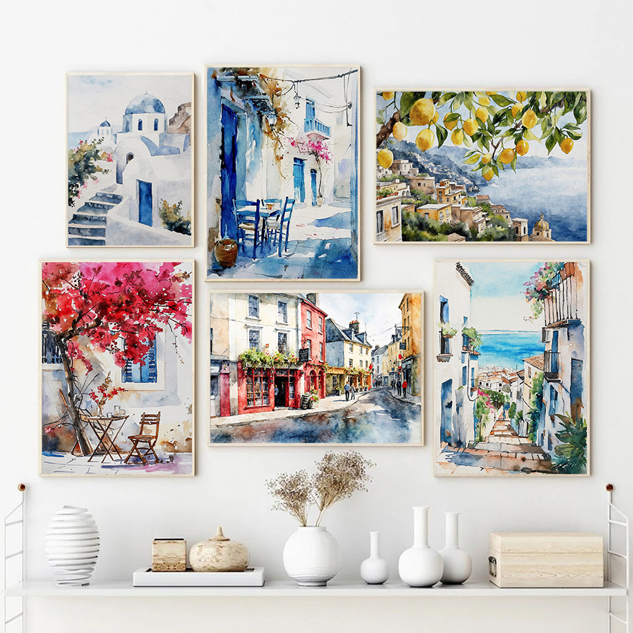 Paris Rome Santorini Coastal C – обзор и цена Home Decor Vietnam