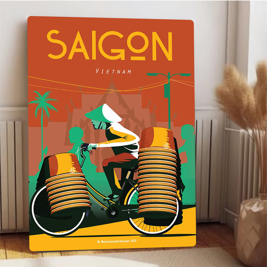 Saigon Vietnam Bicycle Vendor  – обзор и цена Home Decor Vietnam