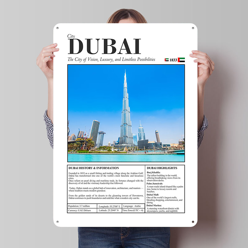 Dubai Cityscape Travel Printed – обзор и цена Home Decor Dubai