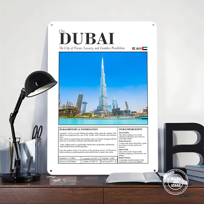 Dubai Cityscape Travel Printed – обзор и цена Home Decor Dubai