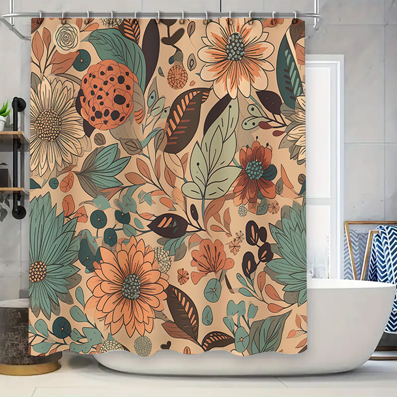 Modern Floral Shower Curtain R – обзор и цена Home Decor Color Palettes