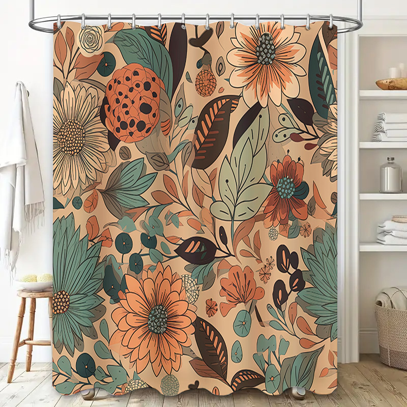 Modern Floral Shower Curtain R – обзор и цена Home Decor Color Palettes