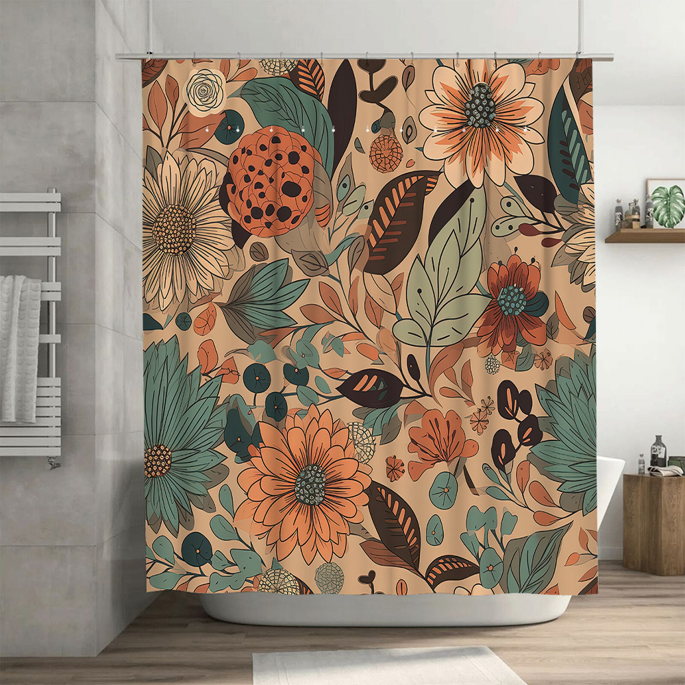 Modern Floral Shower Curtain R – обзор и цена Home Decor Color Palettes