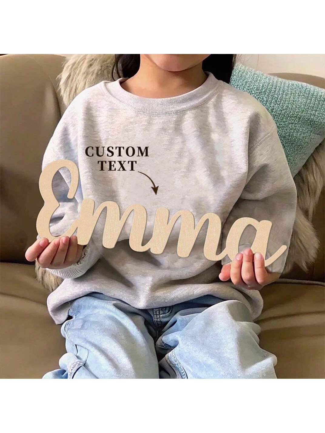 1pc Lovely Emma example Custom – обзор и цена Wooden Letter Sign