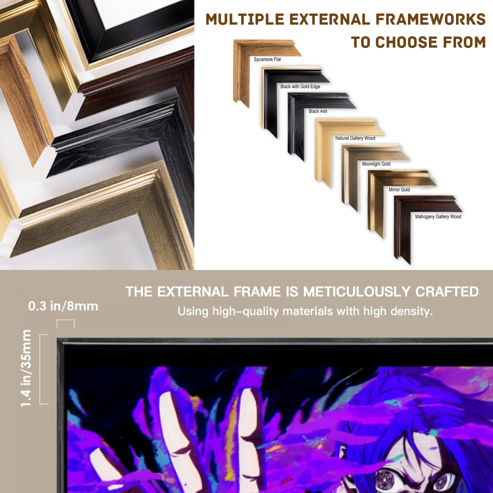Japanese Manga Multi-Size Canv – обзор и цена Home Decor Mirror