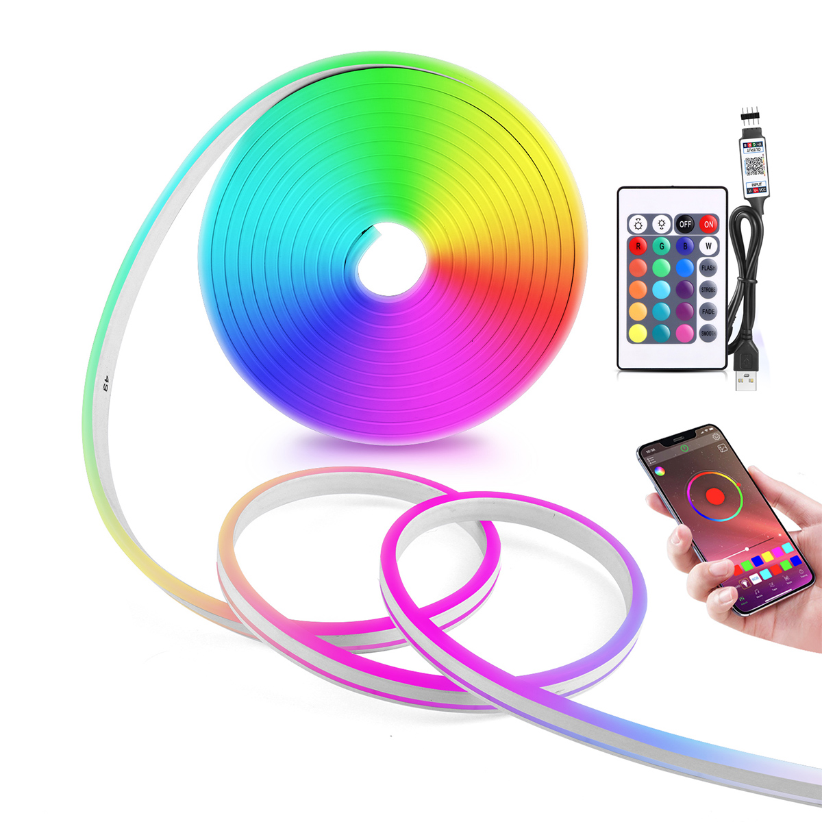 5V USB RGB Neon LED Strip Ligh – обзор и цена Home Decor Free App