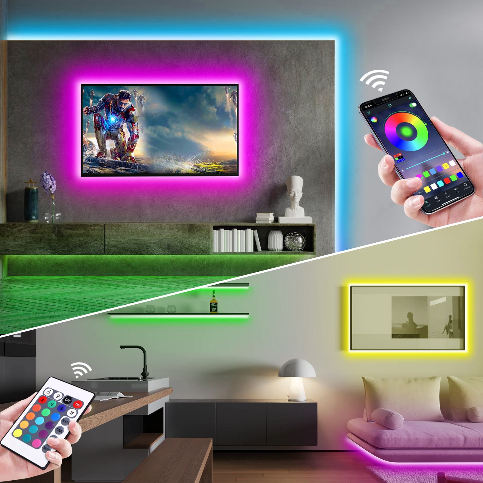 5V USB RGB Neon LED Strip Ligh – обзор и цена Home Decor Free App