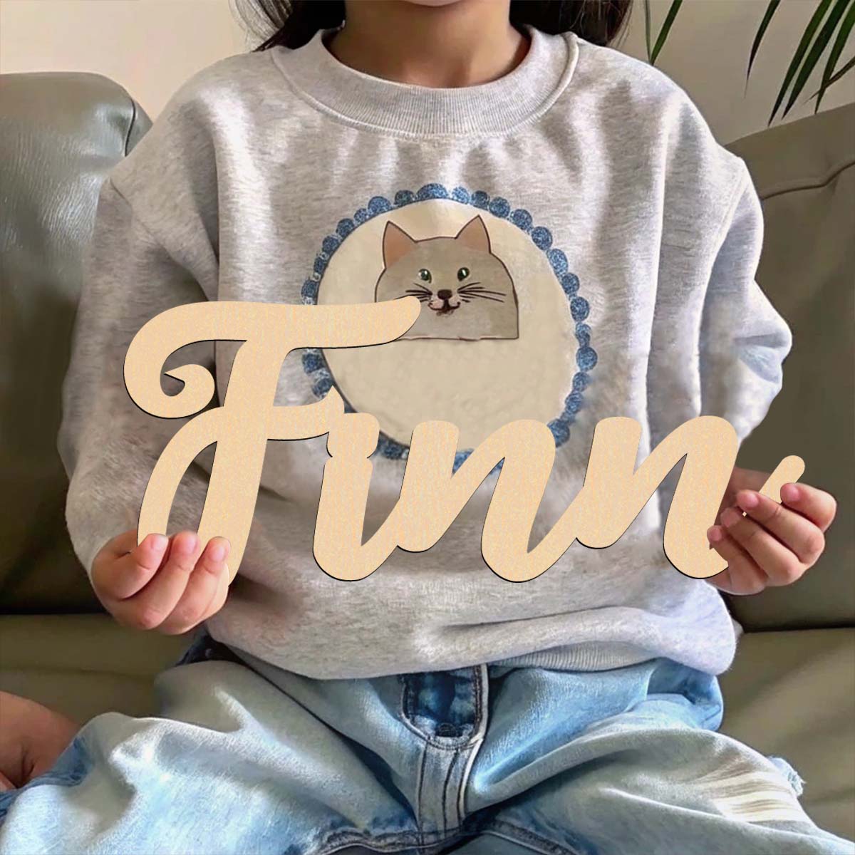 1pc Cartoon Finn example Custo – обзор и цена Wooden Letter Sign