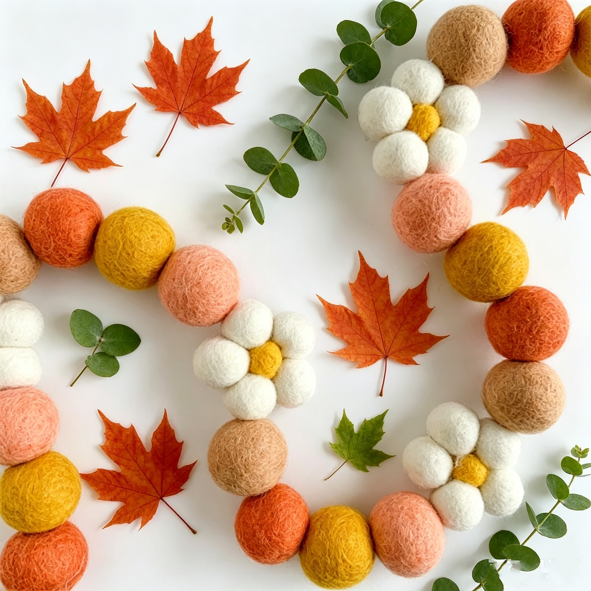 Ins Wool Felt Balls Daisy Flow – обзор и цена Home Decor Garland