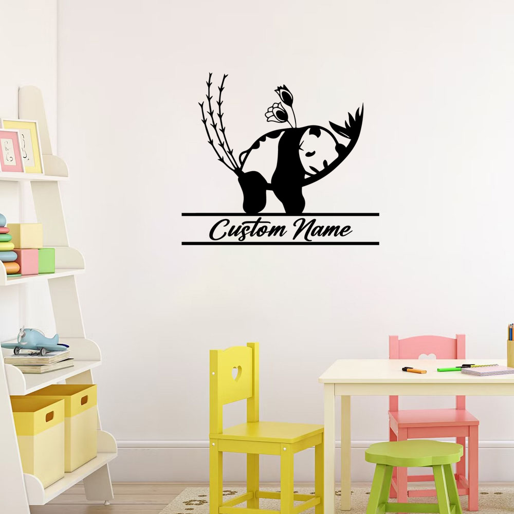 1PC Creative Panda Customizabl – обзор и цена Home Decor Wall Stickers