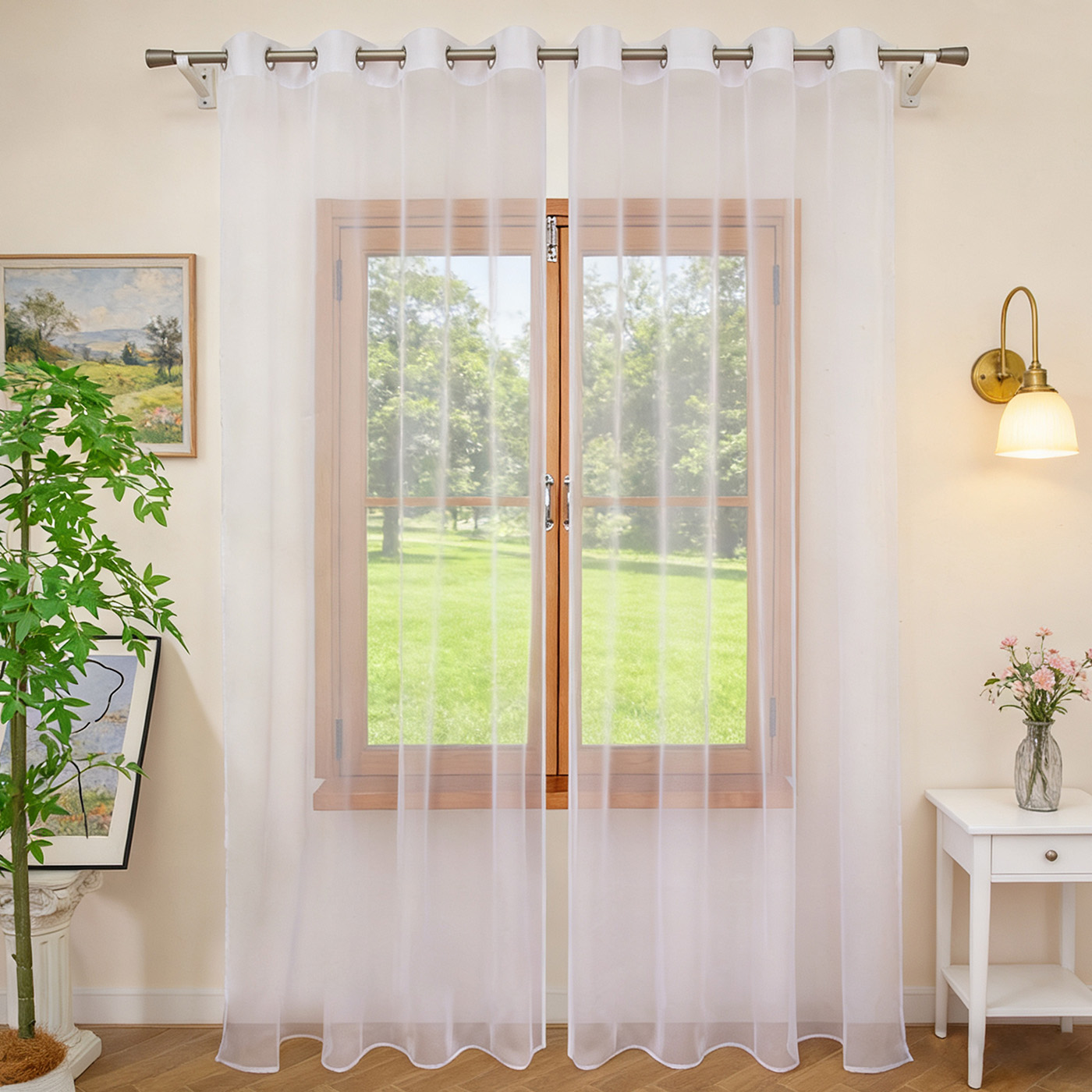 1PC White filter curtains soli – обзор и цена Home Decor Pt