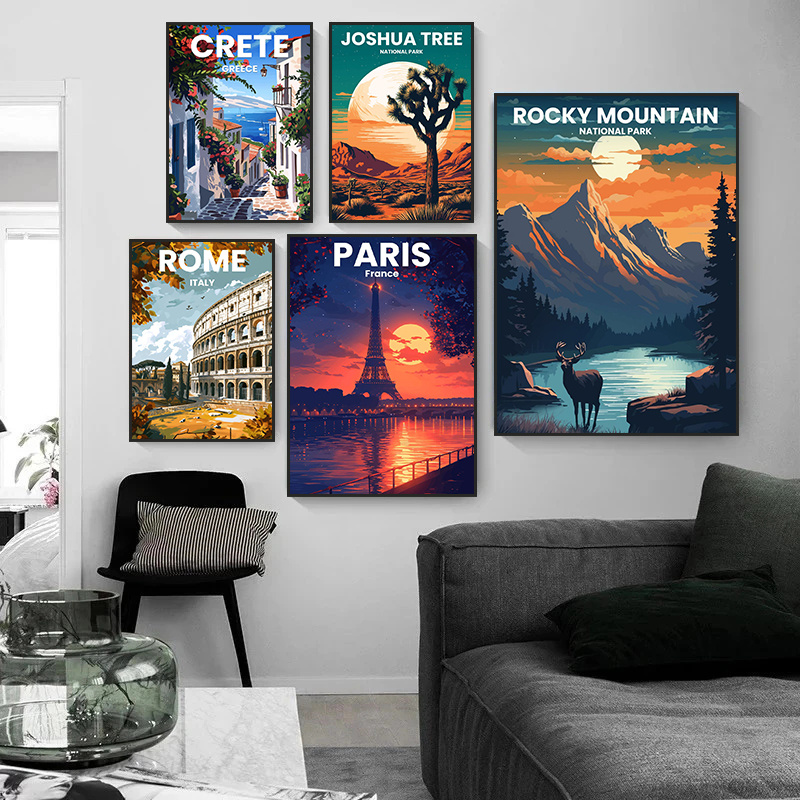 Modern Travel Cities Santorini – обзор и цена Home Decor Vietnam