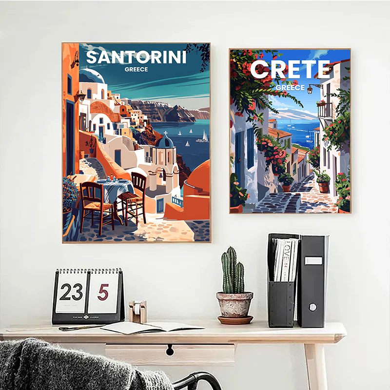 Modern Travel Cities Santorini – обзор и цена Home Decor Vietnam