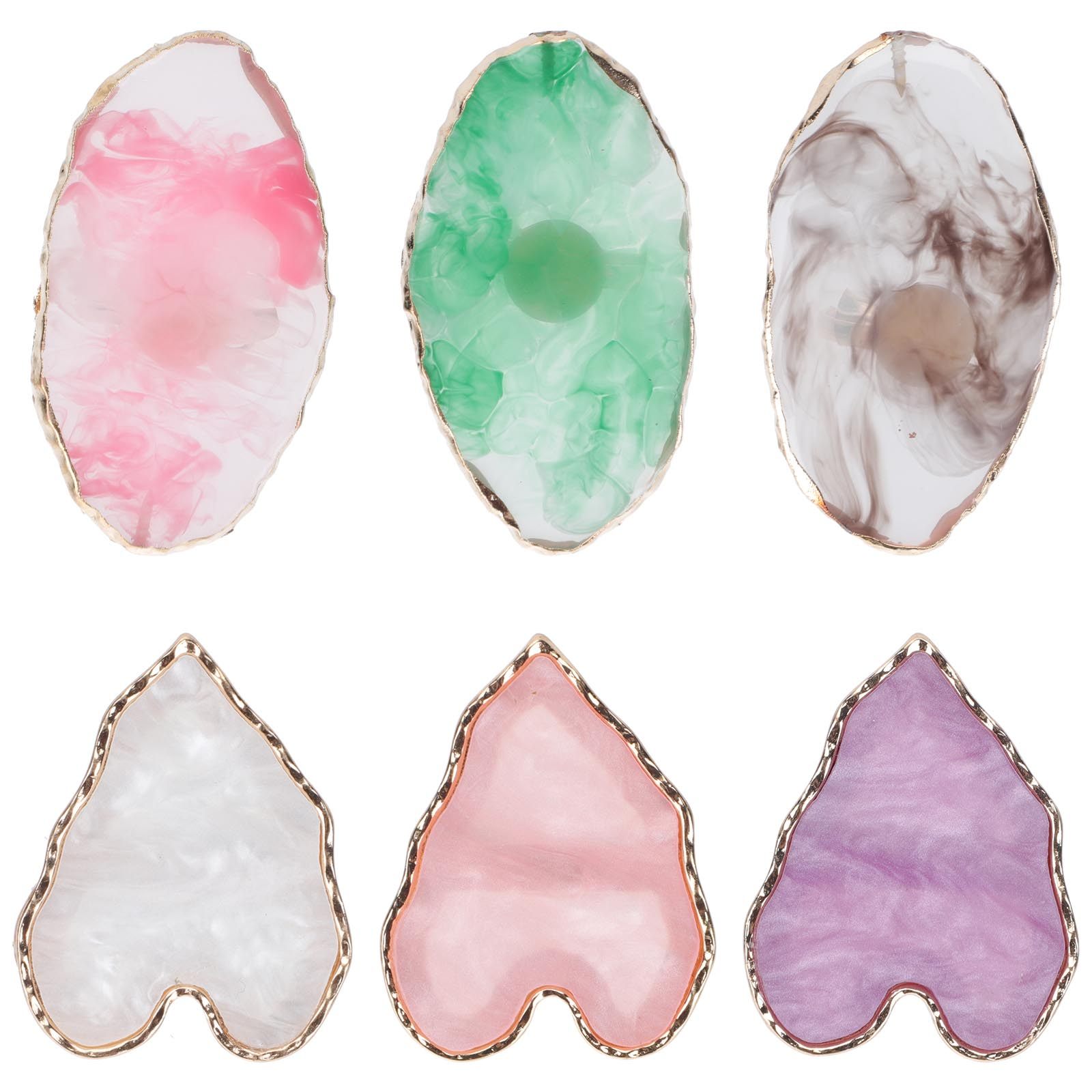 6Pcs Golden Resin Manicure Pai – обзор и цена Home Decor Color Palettes