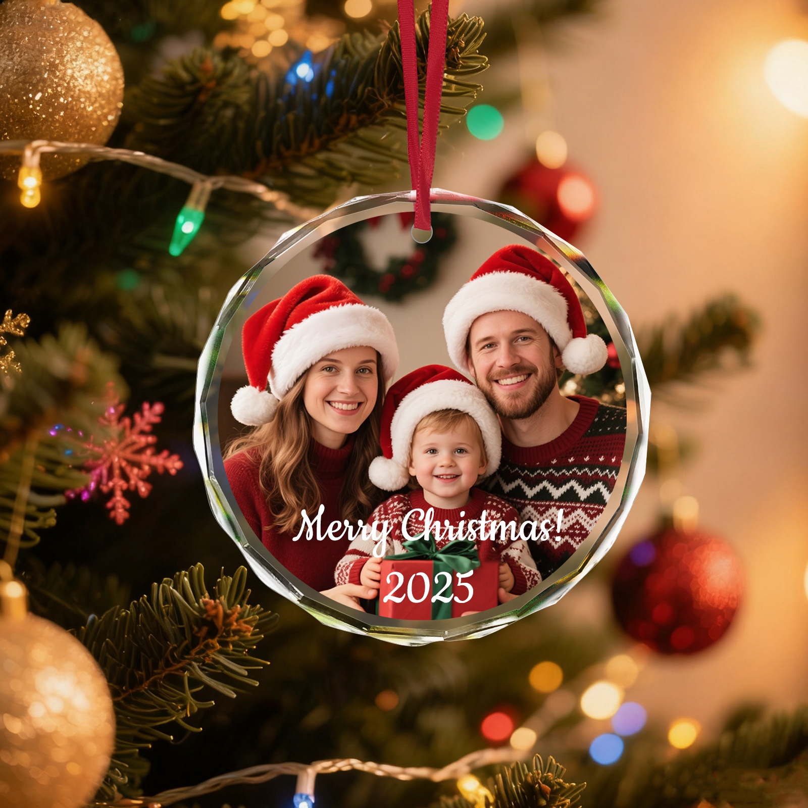 Custom Christmas Photo Ornamen – обзор и цена Home Decor Glass