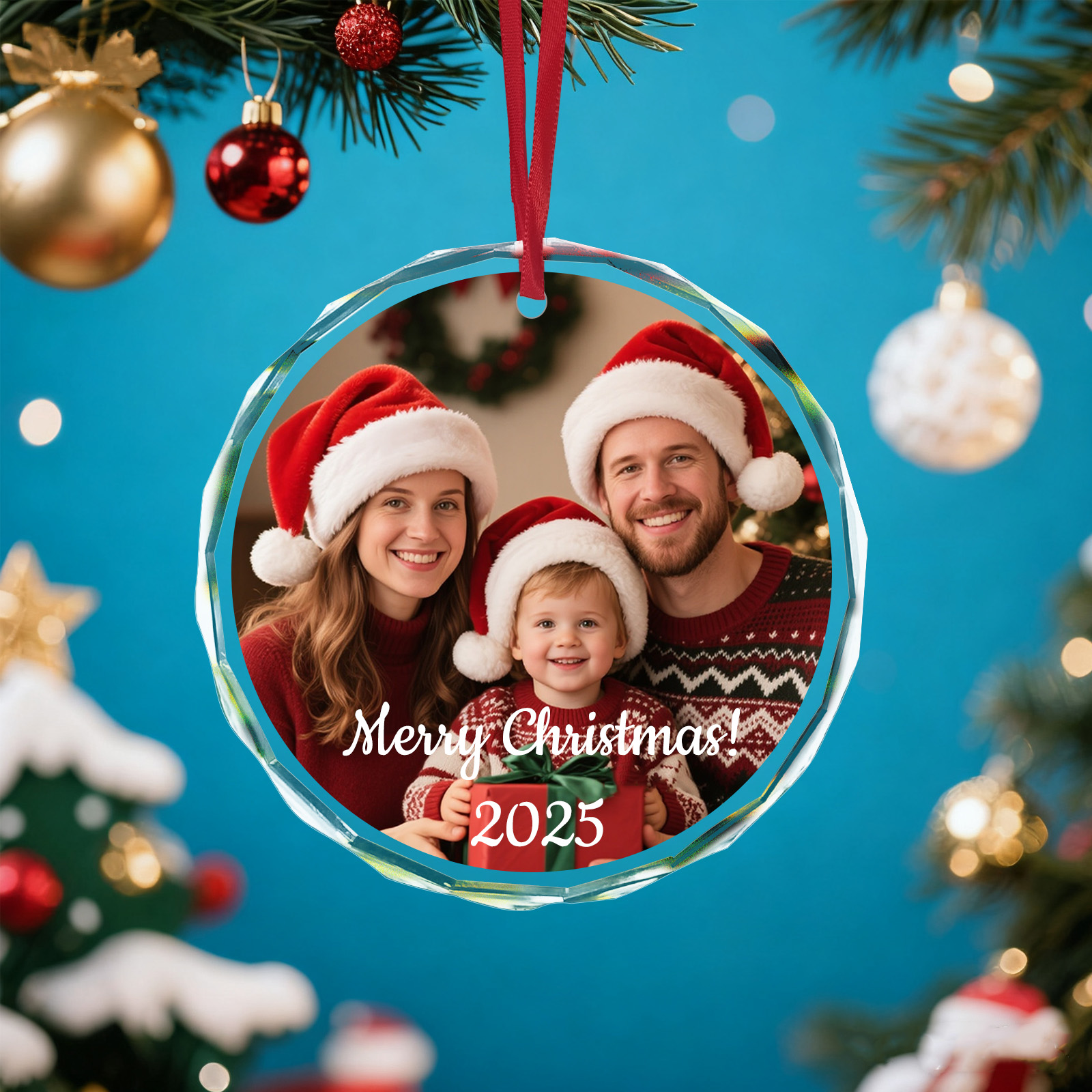Custom Christmas Photo Ornamen – обзор и цена Home Decor Glass