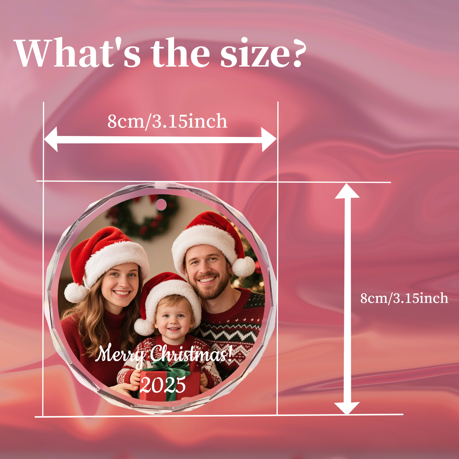 Custom Christmas Photo Ornamen – обзор и цена Home Decor Glass